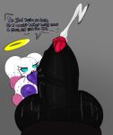 areola balls big_balls big_breasts big_penis big_tongue black_body blue_eyes bodily_fluids breasts chao_(sonic) cum cumshot dark_chao duo ejaculation english_text erection female first_person_view genital_fluids genitals genki_diama halo hero_chao huge_balls huge_breasts huge_penis humanoid hyper hyper_balls hyper_genitalia hyper_penis inverted_nipples latluxlula licking male male/female male_pov nipples nude open_mouth oral penile penis penis_lick purple_areola sega sex sonic_the_hedgehog_(series) text tongue tongue_out white_body zetsu_bough
