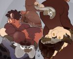 4_toes after_transformation ailurid anthro anus aquatic backsack balls balls_on_face bear big_balls bodily_fluids body_hair brown_body brown_eyes brown_fur brown_genitals brown_hair butt butt_hair claws clothing duo facesitting feet fish foot_fetish foot_focus fur genitals green_eyes grey_body hair hi_res inanimate_transformation looking_back male male/male male_anthro mammal mouse murid murine musk nude oral orange_body pawpads paws peuzzabaiano red_panda rodent sex simple_background sitting sitting_on_another size_difference smelly sweat sweatdrop sweaty_balls sweaty_butt sweaty_feet sweaty_genitalia tail toes towel_transformation transformation