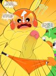  absurd_res anthro assisted_exposure balls biped blush calvin_(tepigfan101) casey_(tepigfan101) clothed clothing clothing_pull cosplay_pikachu_(costume) dialogue duo embarrassed erection generation_1_pokemon generation_8_pokemon genitals grookey hi_res looking_down low-angle_view male nintendo panties panty_pull partially_clothed penis pikachu pikachu_libre pokemon pokemon_(species) pokemon_mystery_dungeon revealing_penis shocked spike_chunsoft tepigfan101 thick_thighs underwear underwear_down underwear_pull vein veiny_penis 