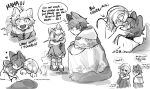  4boys absurdres ahoge akinashi_haru anger_vein animal_ear_fluff animal_ears blush cape child collarbone commentary dog_boy dog_ears dog_tail double-parted_bangs english_commentary english_text fang full_body hair_between_eyes heart highres hood hood_down hood_up hooded_cape kemonomimi_mode kiss male_focus medium_hair multiple_boys open_mouth saihate_eki short_hair sidelocks skin_fang sleeping speech_bubble tail tail_wagging tatsunami_shion tosteurmori tsundere wide-eyed winter_clothes yaoi 