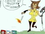  abdl_pride_colors akira_toriyama_style anthro antisemitism big_breasts breasts christian_cross christian_symbol christianity clothing cross eyewear felid feline female fire fuel fuel_tank gameoverse glitch_productions goggles implied_intersex islam islamophobia israeli_flag judaism kit_(gameoverse) legwear lgbt_pride mammal match meme napalm pantyhose pedophile_iconography polish_text politics pride_colors religion religious_symbol retro retro_anime_style shitpost signature solo swastika tailless text transgender_pride_colors translation_request transphobia unknown_(artist) unknown_artist unknown_artist_signature vhs_artifacts vhs_filter 