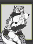 animal_genitalia animal_penis anthro balls big_balls big_breasts big_penis breasts clothed clothing exposed_breasts felid feline_genitalia feline_penis genitals hand_on_hip hanging_breasts herm hybrid_genitalia hybrid_penis intersex intersex/male knot knotted_feline_penis knotted_penis male maleherm mammal pantherine partially_clothed penis saber_89 snow_leopard solo