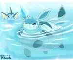  2022 ambiguous_gender bodily_fluids dated duo eeveelution fat_rolls feral glaceon morbidly_obese morbidly_obese_feral nawa nintendo obese obese_feral one_eye_closed outside overweight overweight_feral partially_submerged pok&eacute;mon pok&eacute;mon_(species) smile sweat swimming vaporeon video_games water 