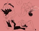 2025 69_position anthro anus balls black_body black_fur blush blush_lines bodily_fluids bouncing_balls butt butt_grab clothing collar digital_drawing_(artwork) digital_media_(artwork) domestic_cat duo erection eyes_closed face_fucking felid feline felis fellatio fur genitals hand_on_butt heart_symbol hi_res holding_balls humanoid_genitalia humanoid_penis irrumatio leggings legwear lying male male/male mammal mostly_nude nerunaur noir_(noirzvault) on_back onomatopoeia oral penile penis penis_in_mouth perineum saliva saliva_on_penis sex signature sound_effects tail text