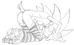 all_fours anthro bodily_fluids breasts butt claws clothing crossgender ctrl_bullet eulipotyphlan featureless_breasts female genital_fluids genitals gloves gloves_only handwear handwear_only head_spines hedgehog kneeling leggings leggings_only legwear legwear_only mammal mostly_nude mtf_crossgender pawpads pointy_ears presenting presenting_hindquarters presenting_vulva quills_(anatomy) raised_tail sega solo sonic_the_hedgehog sonic_the_hedgehog_(series) tail toe_claws vaginal_fluids vulva
