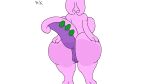 against_screen anthro big_breasts big_butt breasts butt female generation_6_pokemon goodra hand_on_butt hkworks nintendo nude pokemon pokemon_(species) presenting presenting_hindquarters raised_tail solo tail