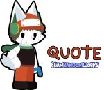 alternate_species cave_story elianrandomworks furrification hi_res machine male male/male quote_(cave_story) robot robot_anthro simple_background solo white_background