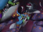 2_penises 4:3 anal anal_penetration animal_genitalia animal_penis anthro anthro_on_anthro anthro_on_feral anthro_penetrated anthro_penetrating anthro_penetrating_anthro anus armor bestiality black_genitals black_horn black_penis blizzard_entertainment blue_body blush bodily_fluids butt claws close-up clothing cum cum_in_ass cum_inside cum_while_penetrated cumshot cutaway digital_media_(artwork) dominant dracthyr dragon duo ejaculation enjoying erection european_mythology eyes_closed fairy_dragon feet feral fingers frill_(anatomy) fungus genital_fluids genital_slit genitals green_body green_scales handjob headgear hi_res hood horn hug interspecies larger_anthro larger_male looking_pleasured lying male male/male male_anthro male_feral male_on_anthro male_on_feral male_penetrated male_penetrating male_penetrating_anthro male_penetrating_male membrane_(anatomy) membranous_wings multi_genitalia multi_penis multicolored_body multicolored_genitals multicolored_penis mushroom mythological_creature mythological_scalie mythology nude on_back orange_body orgasm penetration penile penile_penetration penis penis_in_ass pheromones pillow purple_body purple_eyes purple_genitals purple_penis red_body red_scales reku_illustration reptile scales scalie sex size_difference smaller_male smile tail teeth toes warcraft western_dragon white_body white_scales wings yellow_eyes