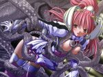  1girl 2000s_(style) :o blush breasts cum cum_in_pussy game_asset gloves gold_trim grabbed_by_tentacles kourin_tenshi_en_ciel_rena medium_breasts monster nipple_stimulation nipple_tweak nipples non-web_source official_art open_mouth panties pink_hair rape saitou_natsuki self-datamine skirt solo tentacle_sex tentacles thighhighs tomoe_rena underwear variant_set visual_novel_cg 