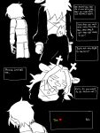 2026 3:4 ambiguous_gender ambiguous_human annoyed anthro antlers biped black_and_white black_background clothed clothing comic deer deltarune dialogue dialogue_box digital_drawing_(artwork) digital_media_(artwork) duo english_text female female_anthro hair hi_res horn human impwolf666 kris_dreemurr long_hair mammal monochrome new_world_deer noelle_holiday scut_tail short_hair short_tail simple_background snout snowgrave tail talking_to_another text undertale_(series)