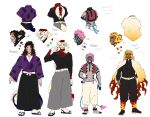 2026 6_eyes accessory akaza_(demon_slayer) albino anklet asian_clothing backless_clothing barefoot beads belt black_hair blonde_hair blue_markings blue_sclera bottomwear claws clothing collar demon demon_slayer demon_slayer_uniform doma_(demon_slayer) ear_piercing ear_ring east_asian_clothing eyeshadow fangs feet flame_pattern footwear freckles front_view frown group hair hair_accessory hairpin hakama haori human humanoid intersex japanese_clothing jewelry kimetsu_no_yaiba kimono kokushibo_(demon_slayer) kyojuro_rengoku long_hair makeup male maleherm mammal markings model_sheet multi_eye multicolored_eyes pale_skin pattern_clothing piercing pink_hair pointy_ears ponytail prayer_beads puppetmaster13uwu rainbow_eyes rear_view red_hair_tips red_markings red_sclera ring_piercing sharp_teeth short_hair side_view simple_background size_difference smile socks spiked_tail spikes spikes_(anatomy) tabi_socks tail tailed_humanoid tan_body teeth text thagomizer topwear vest white_background white_belt yellow_eyes zori