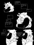 2026 3:4 ambiguous_gender ambiguous_human anthro antlers biped black_and_white black_background closed_smile clothed clothing comic deer deltarune dialogue dialogue_box digital_drawing_(artwork) digital_media_(artwork) duo english_text eyes_closed female female/ambiguous female_anthro hair hi_res horn hug hugging_another human impwolf666 kris_dreemurr long_hair mammal monochrome mouth_closed new_world_deer noelle_holiday scut_tail short_hair short_tail simple_background smile snout snowgrave tail talking_to_another text undertale_(series)
