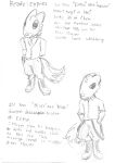 absurd_res accessory anthro beastars boots bottomwear canid canine casualties:_unknown clothing duo expie_(gunsawian) footwear fox gunsawian hand_behind_back hand_in_pocket hi_res hybrid looking_at_viewer looking_away male mammal murid murine necktie pants pockets pose rat rodent shoes sketch tail toiletdestroyer traditional_media_(artwork)