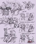 5:6 alligator alligatorid anthro bear blush crocodilian devilchicky210 dialogue drawing_(action) duo ear_piercing ear_ring electric_guitar electronics english_text female female/female female_human female_on_anthro five_nights_at_freddy's five_nights_at_freddy's:_security_breach glamrock_freddy group guitar hair heart_symbol hi_res human human_on_anthro interspecies isabelle_(ebonychimera) larger_anthro larger_male male male/female male_anthro male_on_human mammal microphone montgomery_gator musical_instrument piercing plucked_string_instrument ponytail pose posing_for_picture reptile ring_piercing scalie scottgames size_difference sleeping smaller_female smaller_human spooning spot_color steel_wool_studios string_instrument text
