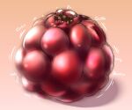 anthro antlers blush bodily_fluids body_inflation brown_hair drupe_(fruit) elemental_creature female flora_fauna flying_sweatdrops food food_creature food_transformation fruit hair hi_res horn immobile inflation jackalope lagomorph living_fruit mammal motion_lines nude plant raspberry raspberry_inflation red_body satsumatheblue satsumi_(satsumatheblue) solo sound_effects sweat sweatdrop swollen_cheeks transformation worried