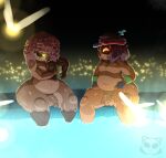 anthro deku_(tloz) deku_scrub duo elemental_creature elemental_humanoid flora_fauna hi_res humanoid majora's_mask male male/male murderdroid_(artist) nintendo pizzabro plant plant_humanoid the_legend_of_zelda