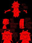 2026 3:4 ambiguous_gender ambiguous_human anthro antlers biped black_background bodily_fluids clothed clothing crying deer deltarune dialogue dialogue_box digital_drawing_(artwork) digital_media_(artwork) duo english_text eyes_closed female female_anthro hair hi_res holding_object holding_pen horn human impwolf666 kris_dreemurr long_hair mammal monochrome new_world_deer noelle_holiday one_eye_closed pen scared short_hair simple_background snout snowgrave talking_to_another tears text undertale_(series)