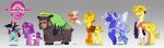 1_horn 2_horns absurd_res ambiguous_gender antennae_(anatomy) aqua_(deltarune) bat_pony blonde_hair blue_(deltarune) blue_body blue_hair bovid breezie_(mlp) chef_hat clothed clothed_ambiguous clothed_feral clothing cookware cowboy_hat cutie_mark cutlery deltarune elfilibust english_text equid equine eyewear fairy feathered_wings feathers feral flowery_(deltarune) friendship_is_magic frying_pan glasses green_(deltarune) green_body green_hair group hair hair_over_eyes hasbro hat headgear headwear hi_res horn horse kitchen_utensils mammal my_little_pony open_mouth orange_(deltarune) orange_body orange_hair ponification pony purple_body purple_hair quadruped seth_(deltarune) spatula spoon tail text tools undertale_(series) unicorn_horn wearing_glasses wings yellow_(deltarune) yellow_body