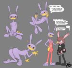 anthro balls bulge butt foreskin genitals glitch_productions hi_res humanoid_genitalia humanoid_penis jasbun jax_(tadc) jbun07 lagomorph leporid male mammal masturbation penile penile_masturbation penis rabbit the_amazing_digital_circus