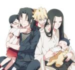  arms_around_neck baby baby_bottle black_hair black_nails black_pants black_shirt blonde_hair blue_eyes boruto:_naruto_next_generations bottle brother_and_sister child closed_eyes closed_mouth drinking facial_mark family fishnet_top fishnets glasses grey_eyes hair_between_eyes hand_on_another&#039;s_shoulder holding_baby hyuuga_neji itachi3413 jewelry long_hair long_sleeves nail_polish naruto_(series) necklace one_eye_closed onesie open_mouth pants parted_bangs red_shorts shirt short_hair shorts siblings smile spiked_hair t-shirt topknot uchiha_itachi uchiha_sarada uncle_and_nephew uncle_and_niece upper_body uzumaki_boruto uzumaki_himawari whisker_markings white_background white_eyes white_shirt wide_sleeves 