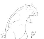 bodily_fluids embarrassed generation_2_pokemon hi_res nintendo pokemon pokemon_(species) simple_background sketch slightly_chubby standing sweat text typhlosion white_background zephy_03