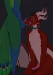 anthro bodily_fluids dragon duo genital_fluids hi_res male male/male mythological_creature mythological_scalie mythology peeing scalie skoren urine watersports