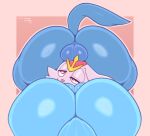  2022 ambiguous_gender backsack balls big_butt blue_body blue_fur butt cinderace eeveelution frumples fur genitals group group_sex huge_butt lucario male nintendo nude pok&eacute;mon pok&eacute;mon_(species) sex threesome vaporeon video_games white_body white_fur 