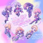  +_+ 6+boys 6+girls alphys animal_ear_fluff animal_ears antenna_hair black_boots black_hair black_hat black_jacket black_pants black_vest blonde_hair blue_boots blue_coat blue_eyes blue_jacket boots brain_(kingdom_hearts) brown_hair cat_ears cat_girl chibi chibi_only closed_mouth coat commentary_request copyright_name detached_sleeves dress elrena ephemer_(kingdom_hearts) fedora furry furry_female goat_ears goat_girl goat_horns grey_hair grin hat hat_tip highres holding holding_microphone horns jacket kawashiro_nitori kawashiro_nitori_(white_kappa_of_pristine_water) kingdom_hearts kingdom_hearts_x lab_coat lauriam long_hair mad_mew_mew maimai_melc mettaton mettaton_(box) microphone multiple_boys multiple_girls open_mouth orange_hair pants papyrus_(undertale) pink_hair purple_dress red_pants red_scarf robot sans_(undertale) scarf short_hair size_difference skeleton skuld_(kingdom_hearts) skull smile strelitzia_(kingdom_hearts) teeth toriel twitter_username undertale undyne utdr_(toby_fox) veil ventus_(kingdom_hearts) vest white_dress white_veil 