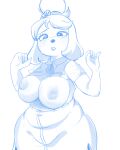  animal_crossing anthro big_breasts big_nipples breasts canid canine canis collar cute_expression cute_eyes domestic_dog female hi_res huge_breasts isabelle_(animal_crossing) jishwalob lynraccoon_(artist) mammal monochrome nintendo nipples slightly_chubby solo video_games wide_hips 