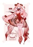  1girl animal_ears ankle_strap blush bow bowtie braid breasts chest_tattoo cleavage cocktail cocktail_glass covered_navel cross-laced_clothes cross-laced_leotard cup drink drinking_glass facial_hair floating_clothes floating_hair floppy_ears frilled_sleeves frills gloves halterneck heart high_heels highres holding holding_drink holding_tray leotard littlebluemuffin long_hair lop_rabbit_ears medium_breasts original pear-shaped_figure pink_hair playboy_bunny puffy_sleeves rabbit_ears red_bow red_bowtie red_eyes red_gloves red_leotard red_shoes see-through_clothes see-through_skirt see-through_sleeves shoes side_braids skirt sparkle straight_hair strappy_heels tattoo thigh_strap tiptoes tray very_long_hair wide_hips 