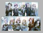 5boys 6+girls ahoge angela_(project_moon) ascot binah_(project_moon) black_ascot black_eyes black_hair black_jacket black_necktie blonde_hair blue_ascot blue_coat blue_hair book book_stack bow bowtie braid brooch brown_bow brown_hair brown_ribbon chesed_(project_moon) closed_mouth coat collared_shirt commentary_request copyright_name crown_braid cup dress_shirt everyone gebura_(project_moon) green_eyes grey_hair hair_ornament hair_over_one_eye hairband hairclip high_ponytail hod_(project_moon) hokma_(project_moon) holding holding_book holding_cup jacket jewelry ko_bammm lapels library_of_ruina long_hair long_sleeves low_ponytail malkuth_(project_moon) medium_hair monocle mug multiple_boys multiple_girls necktie netzach_(project_moon) notched_lapels open_book open_mouth parted_bangs ponytail project_moon purple_hair red_hair red_hairband ribbon roland_(project_moon) shirt short_hair sidelocks smile suit teacup tiphereth_a_(project_moon) very_long_hair vest white_coat white_hair white_shirt yellow_eyes yesod_(project_moon) 