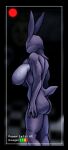  anthro back_muscles big_breasts big_ears bonnie_(fnaf) breasts camera_view claws female five_nights_at_freddy&#039;s fur huge_breasts lagomorph leporid mammal md34 muscular muscular_female perineum perky_butt purple_body purple_fur rabbit rear_view scottgames short_tail solo tall_ears thick_thighs top_heavy video_games 