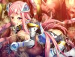  1girl armor ass bestiality blue_eyes blush bodysuit boots breast_press breast_sucking breasts broken_armor bukkake censored cum cum_in_mouth cum_in_pussy cum_on_ass cum_on_body cum_on_breasts cum_on_clothes cum_on_hair divine_heart_makina divine_heart_makina_(character) ejaculation facial fellatio game_asset gloves hair_ornament kuroishi_ringo kurusu_makina_(divine_heart_makina) large_breasts licking long_hair magical_girl mechanical_magical_girl monster mosaic_censoring nipples non-web_source official_art open_mouth oral pink_hair rape self-datamine slime_(substance) solo tentacle_pit tentacle_sex tentacles thigh_boots thighhighs torn_bodysuit torn_clothes variant_set very_long_hair visual_novel_cg zoophilia 