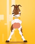  anthro bovid caprine female goat hi_res horn mammal pticelov solo teats udders 
