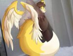  angel anthro as_meridianas bathroom bedroom_eyes bent_over big_butt big_tail blue_eyes brown_hair butt canid canine censored convenient_censorship edit eyes_on_wings feathered_wings feathers fluffy fluffy_tail fox fur grin hair hand_on_butt hand_on_own_butt human humanoid hybrid looking_at_viewer looking_back looking_back_at_viewer male mammal multicolored_body multicolored_fur narrowed_eyes nude okari photo_manipulation photography_(artwork) pink_nose presenting presenting_hindquarters seductive shadow shower shower_curtain smile smirk solo solo_focus tail_censorship two_tone_body two_tone_fur two_tone_tail two_tone_wings white_body white_feathers white_skin white_wings wings yellow_body yellow_ears yellow_feathers yellow_fur yellow_wings 