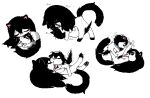  2n2n brother brother_and_sister cuddling domestic_cat duo felid feline felis female feral male mammal mari_(omari) omori_(game) personal_grooming purring sibling sister social_grooming sunny_(omori) 