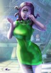  absurd_res anthro big_breasts big_butt breasts butt clothed clothing disney female hi_res humanoid looking_away monster_girl_(genre) monsters_inc pinup pixar pose solo weso 