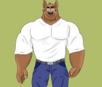  anthro canid canine canis clothed clothing male mammal muscular obito_(obitothewolf) wolf 