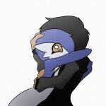  2022 arm_around_back arms_around_neck black_hair blue_hair duo embrace eyes_watering flat_colors gardevoir hair hand_on_another&#039;s_head hug human humanoid maki_(malegardevoir) male malegardevoir mammal nintendo not_furry orange_eyes pok&eacute;mon pok&eacute;mon_(species) shaded shiny_pok&eacute;mon simple_background simple_shading video_games white_background 