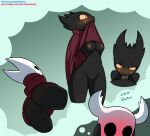  2021 anthro anthro_penetrated arthropod black_body blush breasts butt cloak clothed clothing clothing_in_mouth clothing_lift duo fantasizing fellatio female female_focus female_penetrated genitals hi_res hollow_knight hornet_(hollow_knight) insect male male/female male_penetrating male_penetrating_female mask nipples oral oral_penetration penetration penile penile_penetration penis_in_mouth protagonist_(hollow_knight) pussy sex solo_focus team_cherry theidiotmuffin thought_bubble upskirt vessel_(species) video_games 