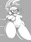  absurd_res afrosoricid anthro areola biped breasts eyelashes female genitals hair hi_res idw_publishing mammal monochrome nipples pubes pupils pussy sega solo sonic_the_hedgehog_(comics) sonic_the_hedgehog_(idw) sonic_the_hedgehog_(series) surge_the_tenrec tenrec thick_thighs to_fat_to_fly 