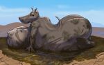 absurd_res anthro belly breasts butt common_hippopotamus dirty dreamworks farodor female gloria_the_hippopotamus hi_res hippopotamid hyper inflation madagascar_(series) mammal mud pinup pose puddle solo transformation