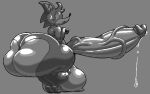  animal_humanoid anthro balls big_balls big_butt big_penis bodily_fluids butt canid canid_humanoid canine canine_humanoid digital_drawing_(artwork) digital_media_(artwork) fox fox_humanoid fur genital_fluids genitals greyscale huge_balls huge_butt huge_penis humanoid hyper hyper_balls hyper_butt hyper_genitalia hyper_penis looking_back male mammal mammal_humanoid monochrome multicolored_body multicolored_fur penis plantigrade precum raised_heel shaded sketch solo standing sweat sweatdrop thick_thighs vein veiny_penis volfen_(volfenf) volfenf wide_hips 