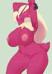  absurd_res anthro areola avian big_breasts bird blaziken blush breasts buta99 female generation_3_pokemon genitals hair hi_res huge_breasts nintendo nipples nude pink_areola pink_nipples pokemon pokemon_(species) pussy red_body simple_background solo thick_thighs 