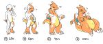 absurd_res belly belly_expansion big_belly breath brown_sclera charizard expansion feral hi_res human human_to_feral hybrid lying male mammal nintendo nude on_back orange_body panting pok&eacute;mon pok&eacute;mon_(species) sa_no solo species_transformation struggling transformation transformation_sequence video_games 