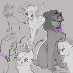  ... alternate_species animal_genitalia anthro ashfur_(warriors) balls domestic_cat felid feline felis feral genitals hair hi_res mammal nothing22c penis penis_tip scourge_(warriors) sheath warriors_(cats) young 