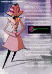  anthro beheeyem black_body black_eyes comic digital_media_(artwork) english_text female green_body green_eyes grimart markings multicolored_body nintendo nonspon_(grimart) pink_body pok&eacute;mon pok&eacute;mon_(species) solo text video_games 