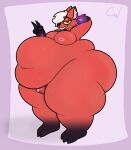  anthro belly big_belly big_butt bodily_fluids butt canid canine fox freckles genital_fluids genitals hi_res huge_thighs hyper hyper_belly invalid_tag leaking_precum male mammal moobs morbidly_obese morbidly_obese_male navel nipples obese obese_male overweight overweight_male penis precum pyrocynical small_penis solo thick_thighs weight_gain wrongcable 