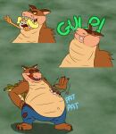  activision anthro bandicoot belly belt big_belly bodily_fluids canid canine canis coco_bandicoot countershade_torso countershading crash_bandicoot_(series) crocodilian digital_media_(artwork) dingo dingodile duo female female_prey hand_on_stomach hi_res hybrid licking licking_lips male male/female male_pred mammal marsupial navel neck_bulge nonamesrleft oral_vore overweight overweight_male patting_belly reptile saliva scalie sequence sharp_teeth size_difference swallowing teeth tongue tongue_out unwilling_prey video_games vore 
