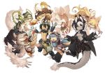  1other 3boys 5girls android animal_ears black_eyes black_hair blonde_hair blue_eyes blue_hair bondrewd breasts brown_hair claws extra_arms faputa fur furrification furry furry_female furry_male glasses green_eyes green_hair hat helmet highres horns knifedragon long_hair lyza_(made_in_abyss) made_in_abyss maruruk mask mechanical_arms multicolored_hair multiple_boys multiple_girls nanachi_(made_in_abyss) otoko_no_ko ozen prushka red_eyes regu_(made_in_abyss) riko_(made_in_abyss) round_eyewear slit_pupils smile tail topless_male two-tone_hair whiskers white_background white_hair yellow_eyes 